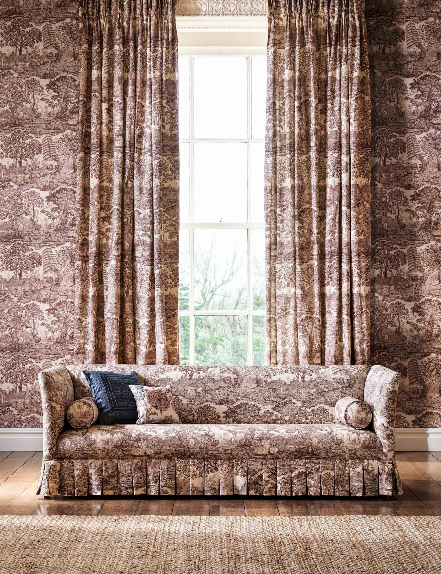 Tissu en lin mélangé Highgrove Toile par Sanderson
