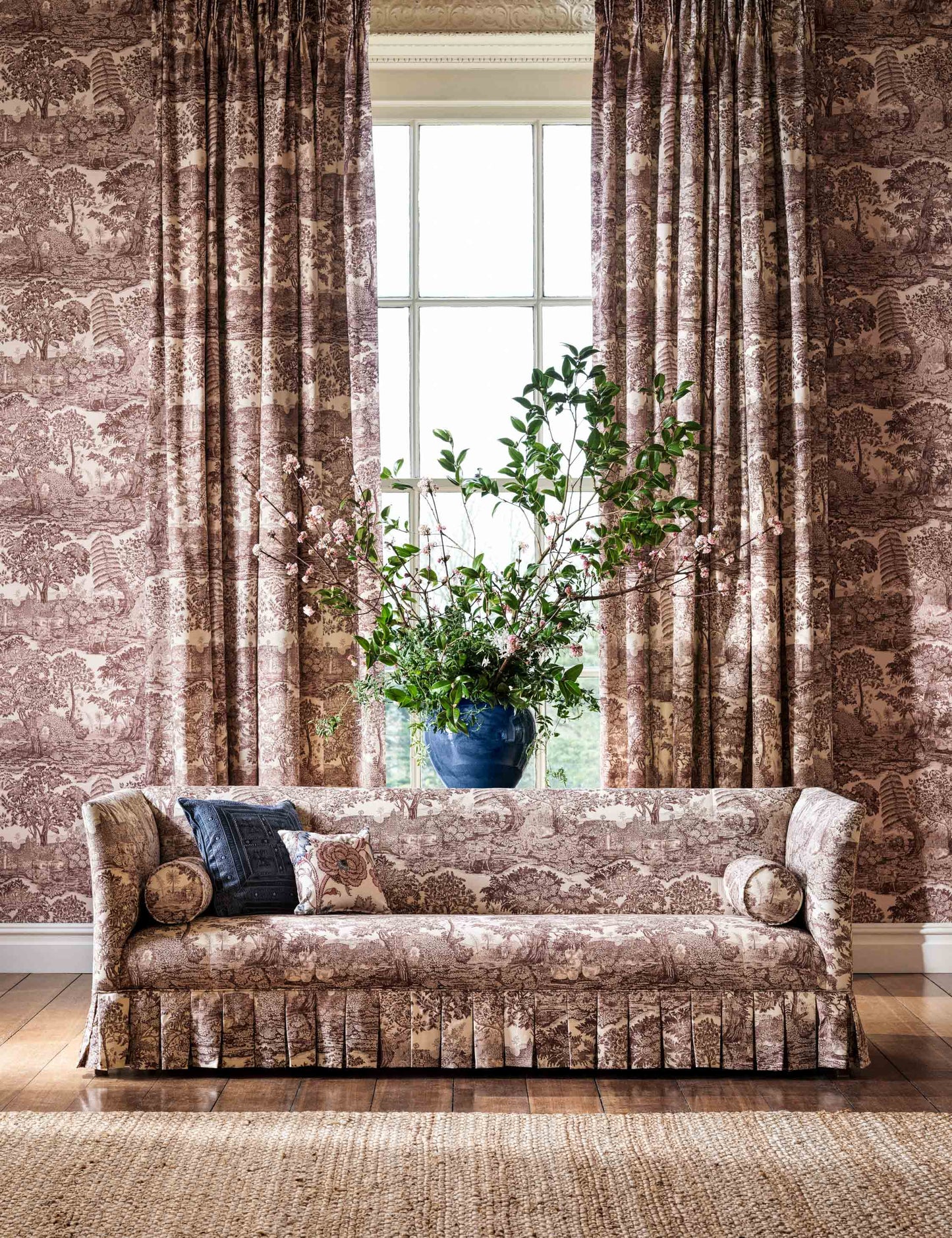 Tissu en lin mélangé Highgrove Toile par Sanderson