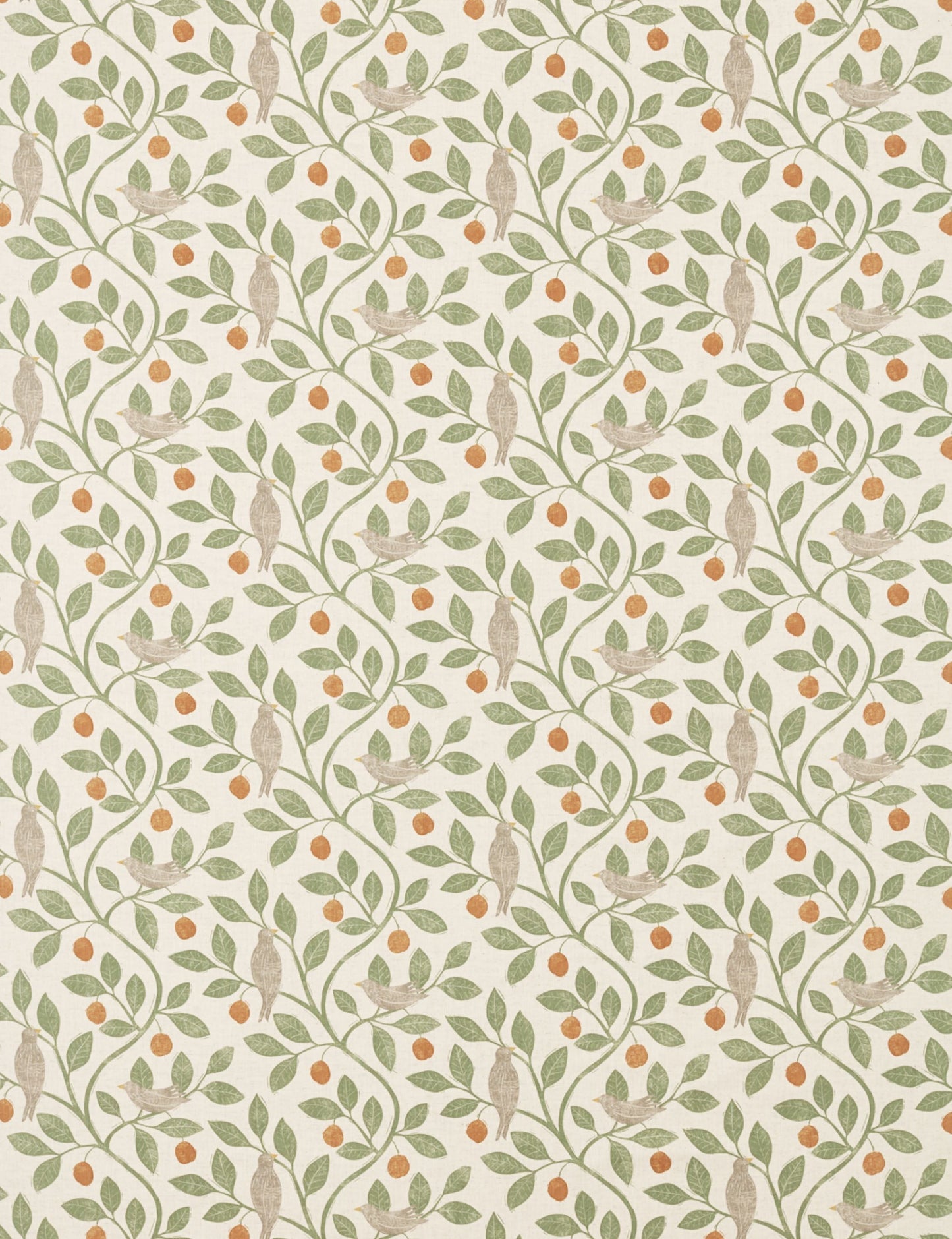 Tissu en coton Damson Tree par Sanderson