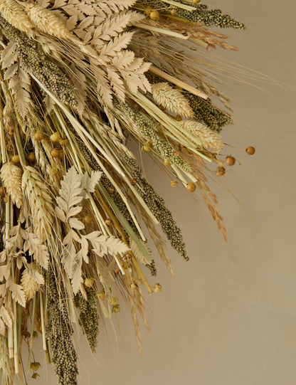 Couronne de grains cueillis conservés