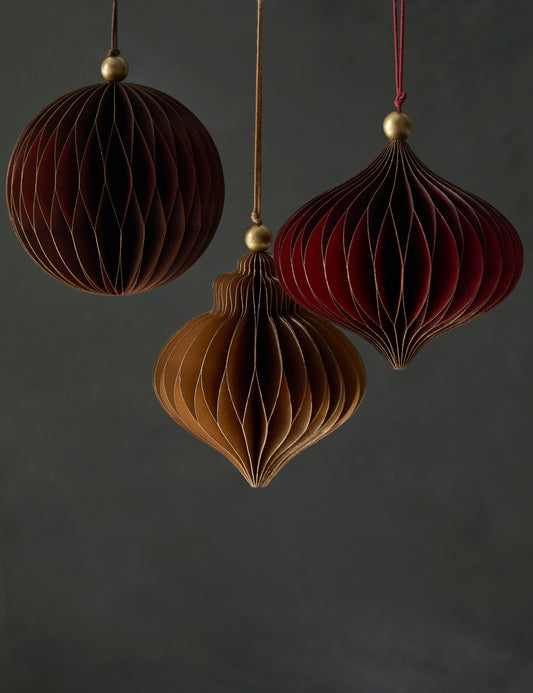 Décorations en papier Revel (lot de 3)