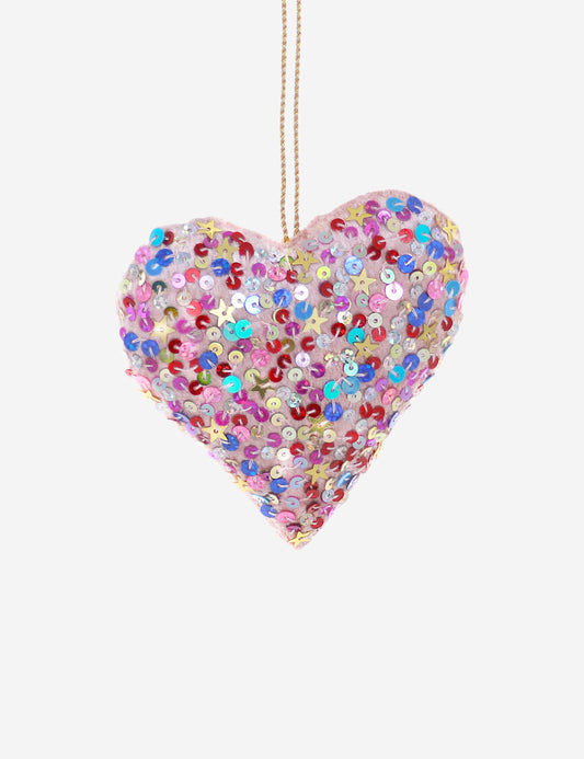 Décoration en forme de cœur à paillettes Magpie par Cody Foster and Co